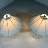 Lampes de table Hollywood Regency en cristal et laiton par Underwriters Laboratories Inc
