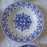 Set of 6 St Amand opaque porcelain soup plates