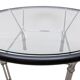Table basse en verre industriel des années 1970