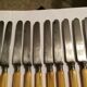 Lot de 10 couteaux lame en acier fromage et dessert