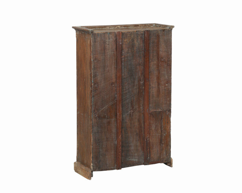 Bibliotheque armoire vaisselier marron vieux teck piece d'origine