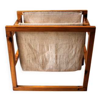 Vintage Scandinavian magazine rack