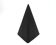 Black pyramid sculpture by Antonio Lampecco in ceramic, 1980s