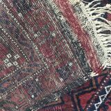 Antique tribal rug turkmen belutch 19th century handmade 104x237 cm