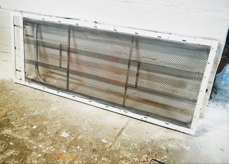 Folding iron boarding school bed