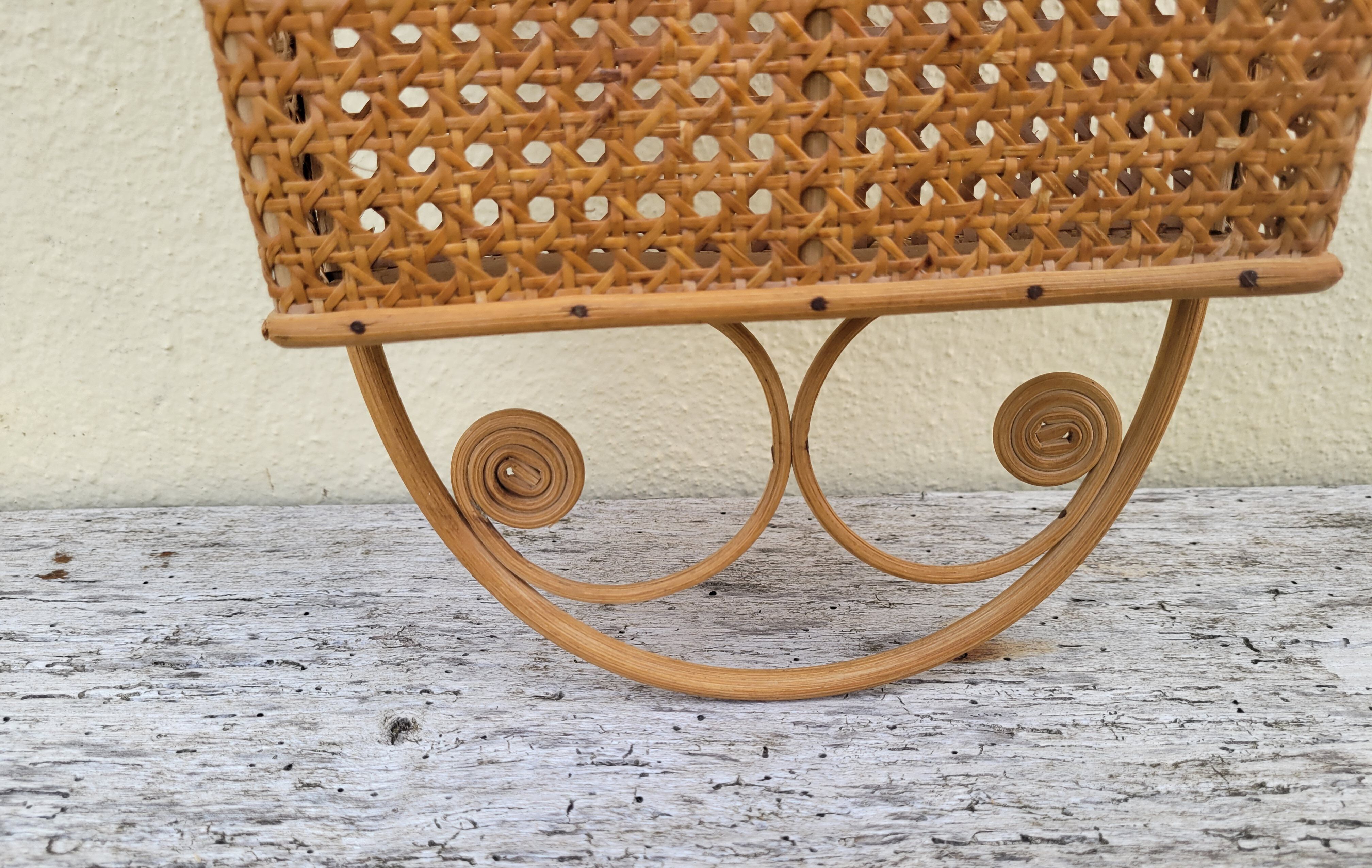 Rattan mail rack and canning