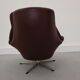 Swivel armchair and stool by h. w. klein for bramin, 1970s, set of 2