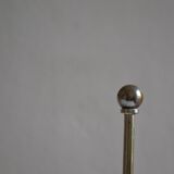 Bouillotte type lamp base in silver metal