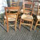 Series of 6 chairs mulched bottoms