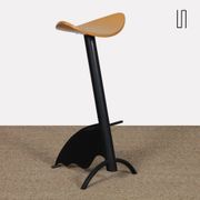 Platform bar stool by Maurizio Peregalli for Zeus, 1980