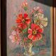 Old oil painting on panel
