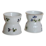 Pair of porcelain egg cups