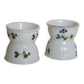 Pair of porcelain egg cups