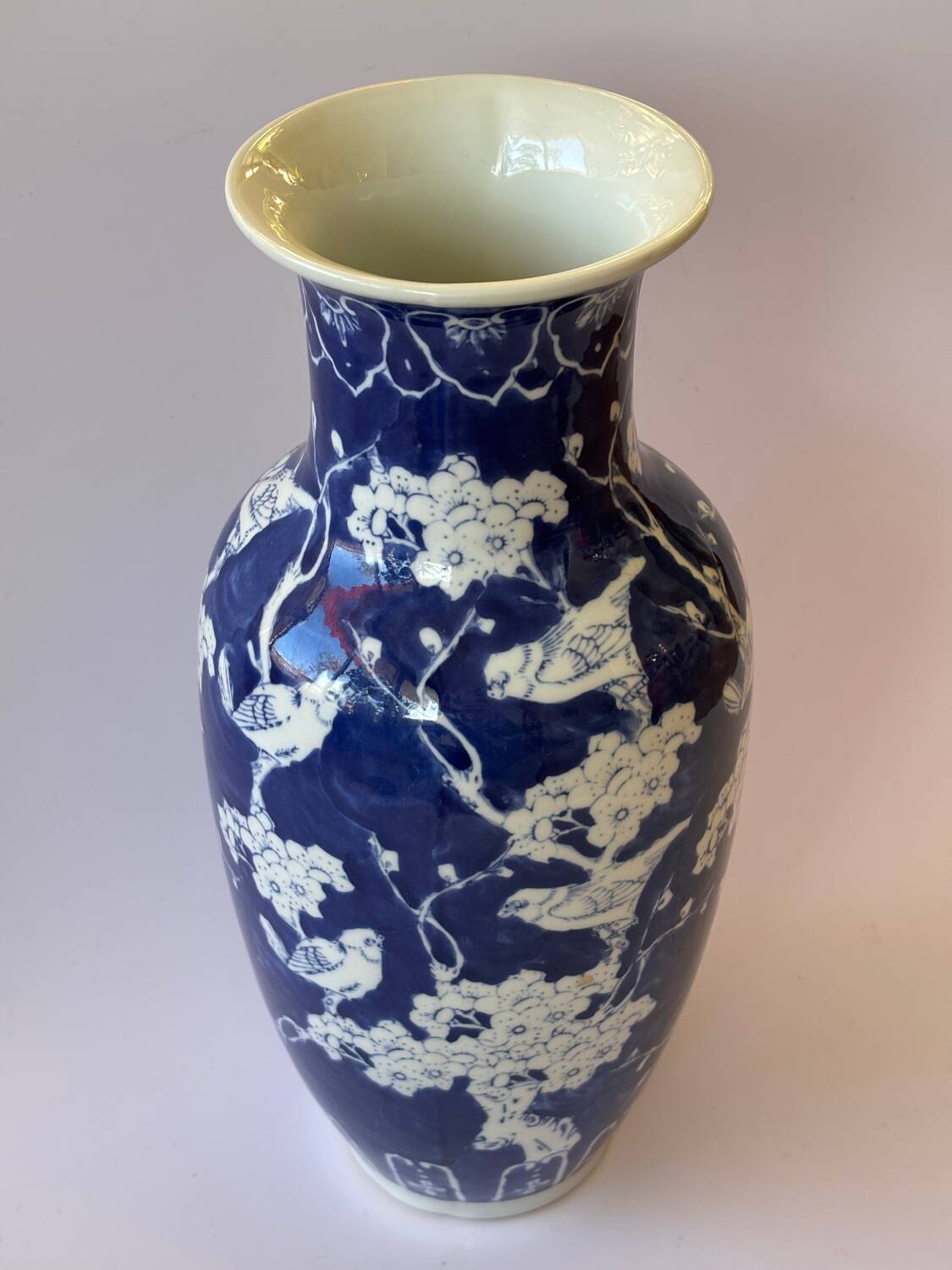 Chinese blue and white porcelain vase Chinese Spring