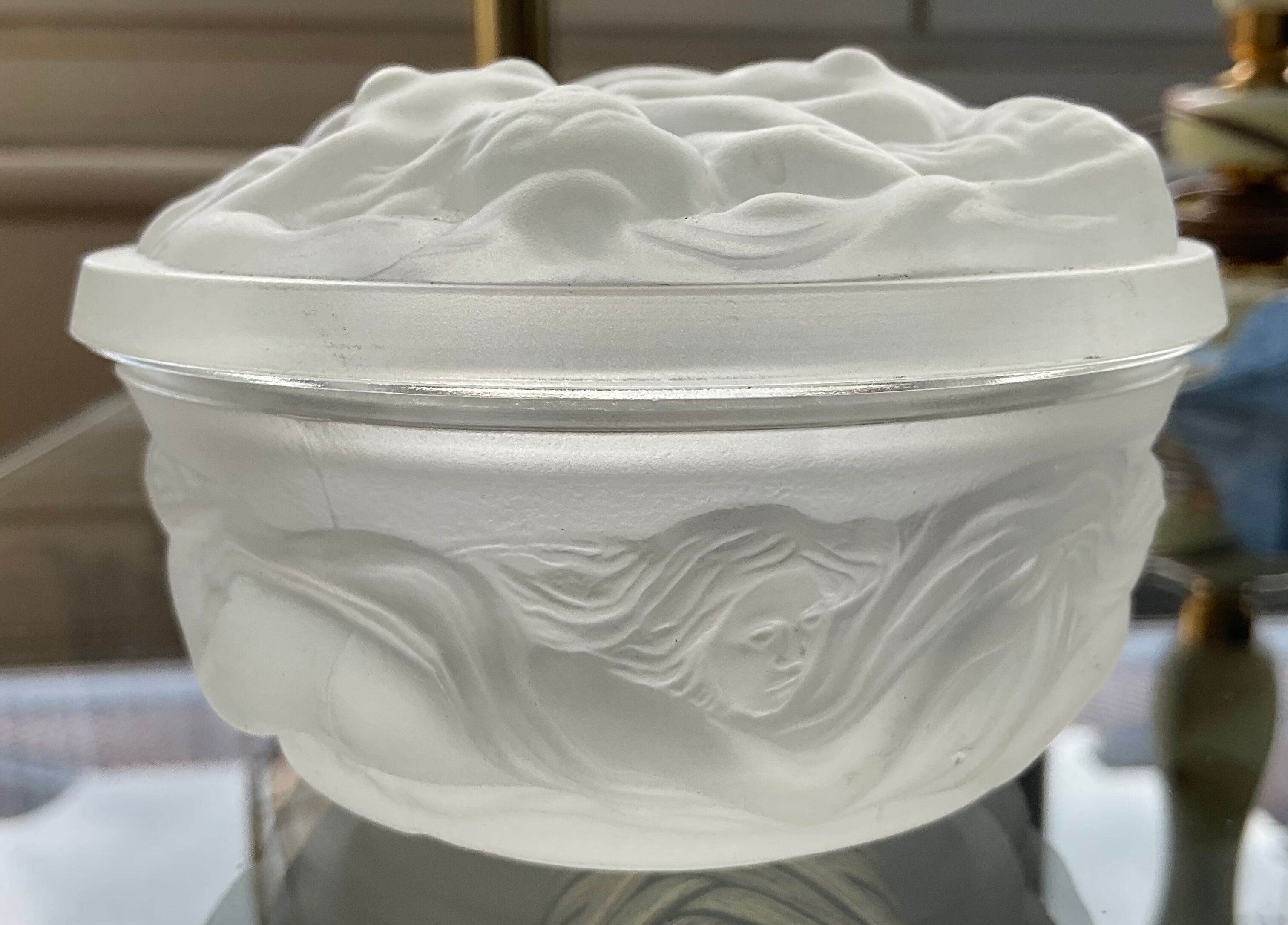 Empty molded glass pocket erotic decoration