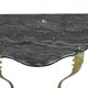 French Marble Console Ornate Brass Legs Baroque Style