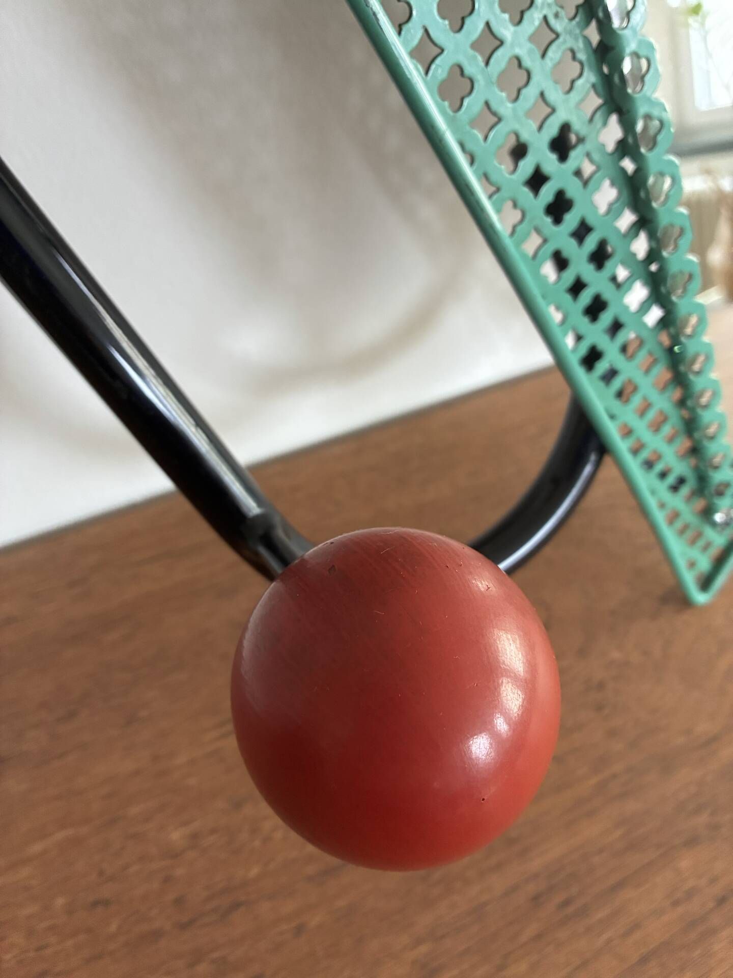 Vintage wall coat rack from the 1950s.