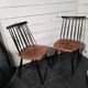 Pair of Scandinavian chairs Fanett by Ilmari Tapiovaara, 1960s