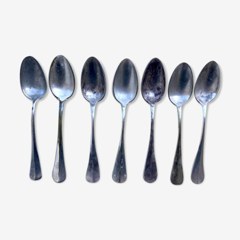 8 silver metal spoons Apollo goldsmith