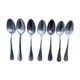 8 silver metal spoons Apollo goldsmith