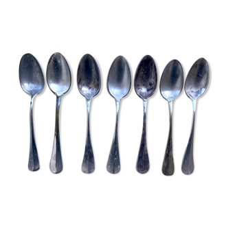 8 silver metal spoons Apollo goldsmith