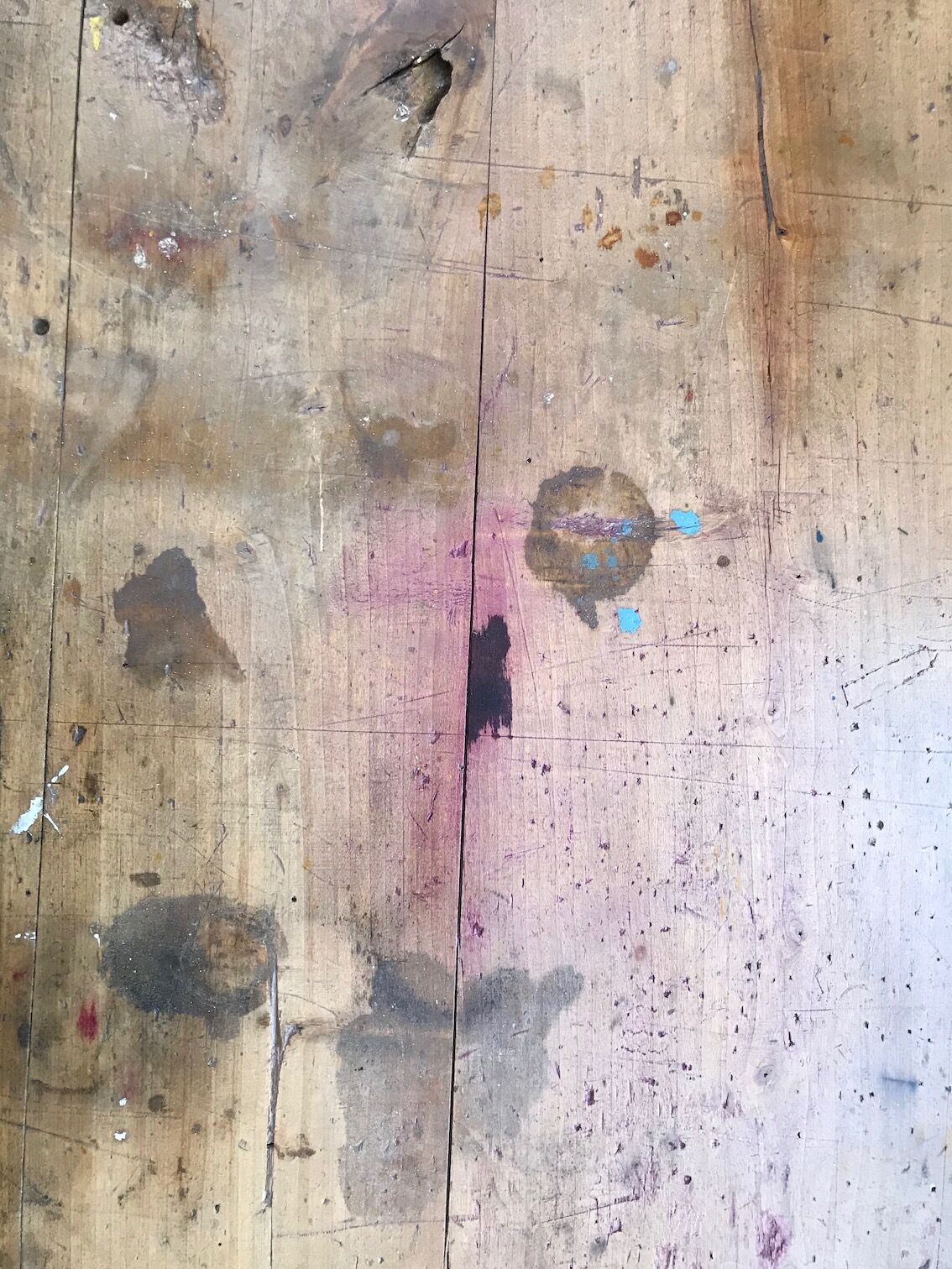 Vintage pine farm table