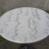 Cast and marble bistro table