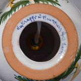 Handcrafted lamp base in Moustiers faience, 13x18cm, Made in France