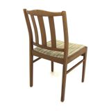 Set of 4 Scandinavian beech chairs, Sweden, 1960