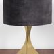 Brass & Velvet Table Lamp