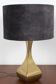 Brass & Velvet Table Lamp