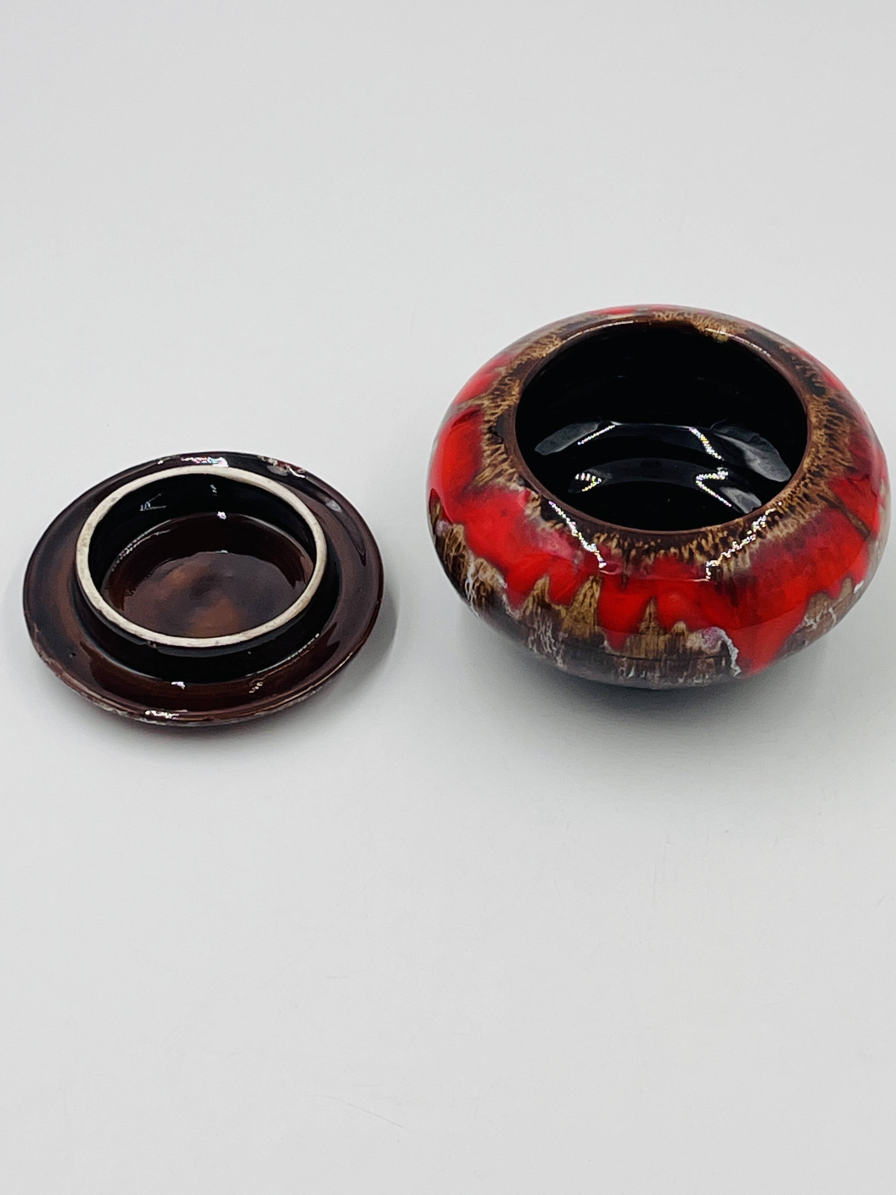 Vallauris red candy dish