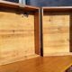 Pine farmhouse table ● Honey patina & Zebra grain