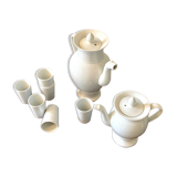White porcelain coffee and tea set