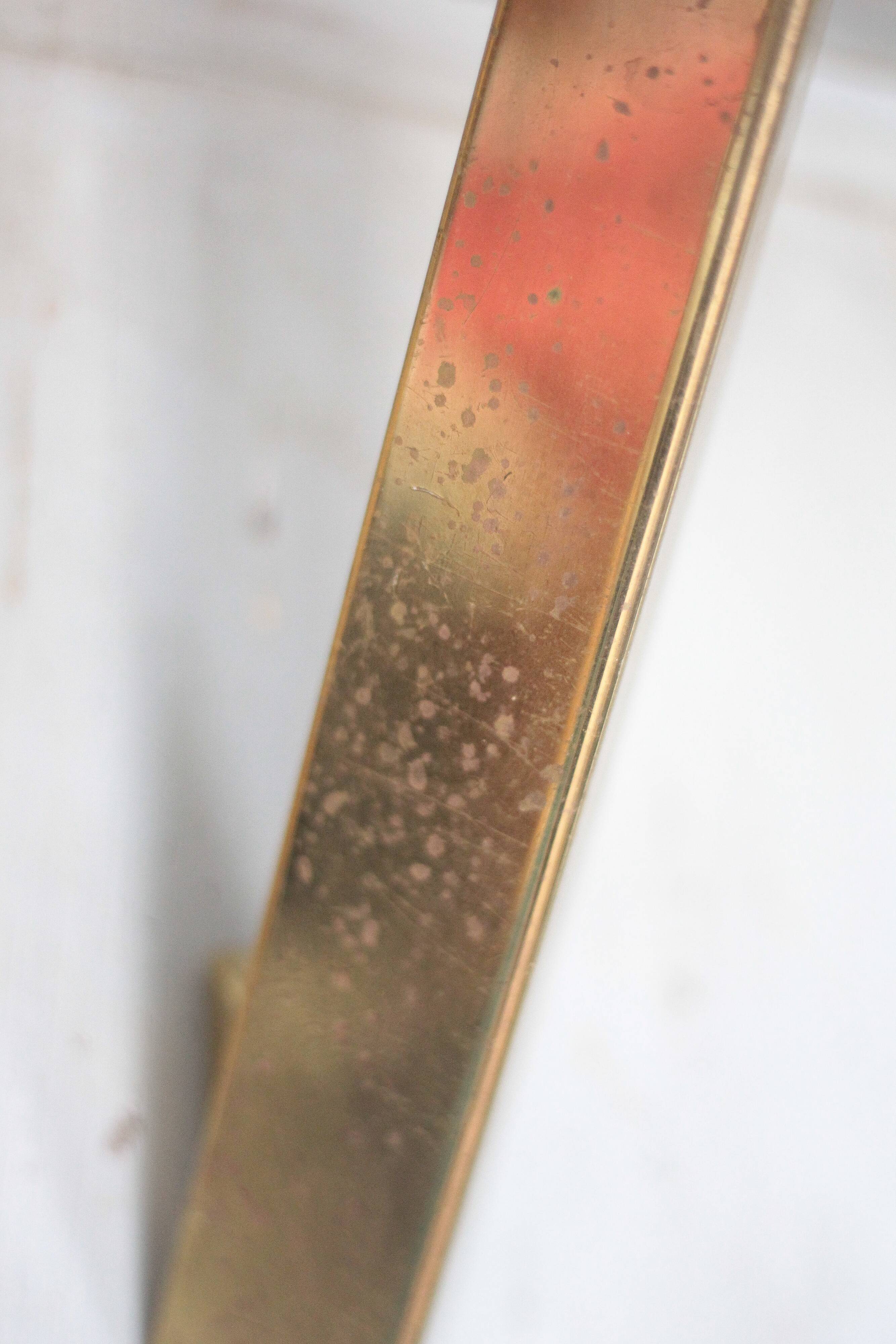 Vintage J.T. Kalmar wall sconces, brass wall lights, modernist.