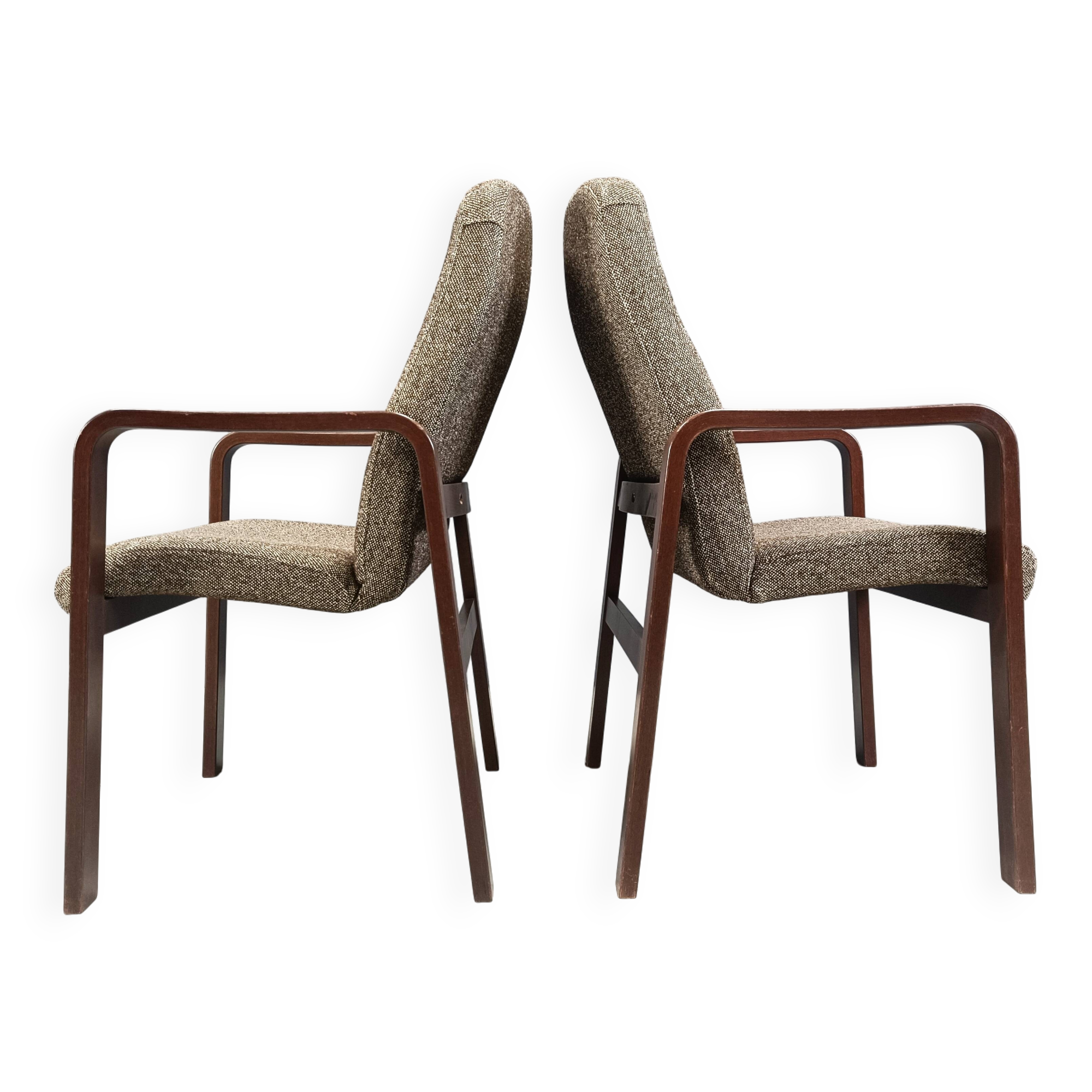 Vintage bentwood dining chairs set of 8 - 1993