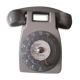 Telephone mural a cadran avec amplificateur