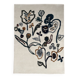 4x6 Ft - Tapis en laine touffeté à la main, décoration intérieure, salon, salle à manger, cadeau, tapis traditionnel indien
