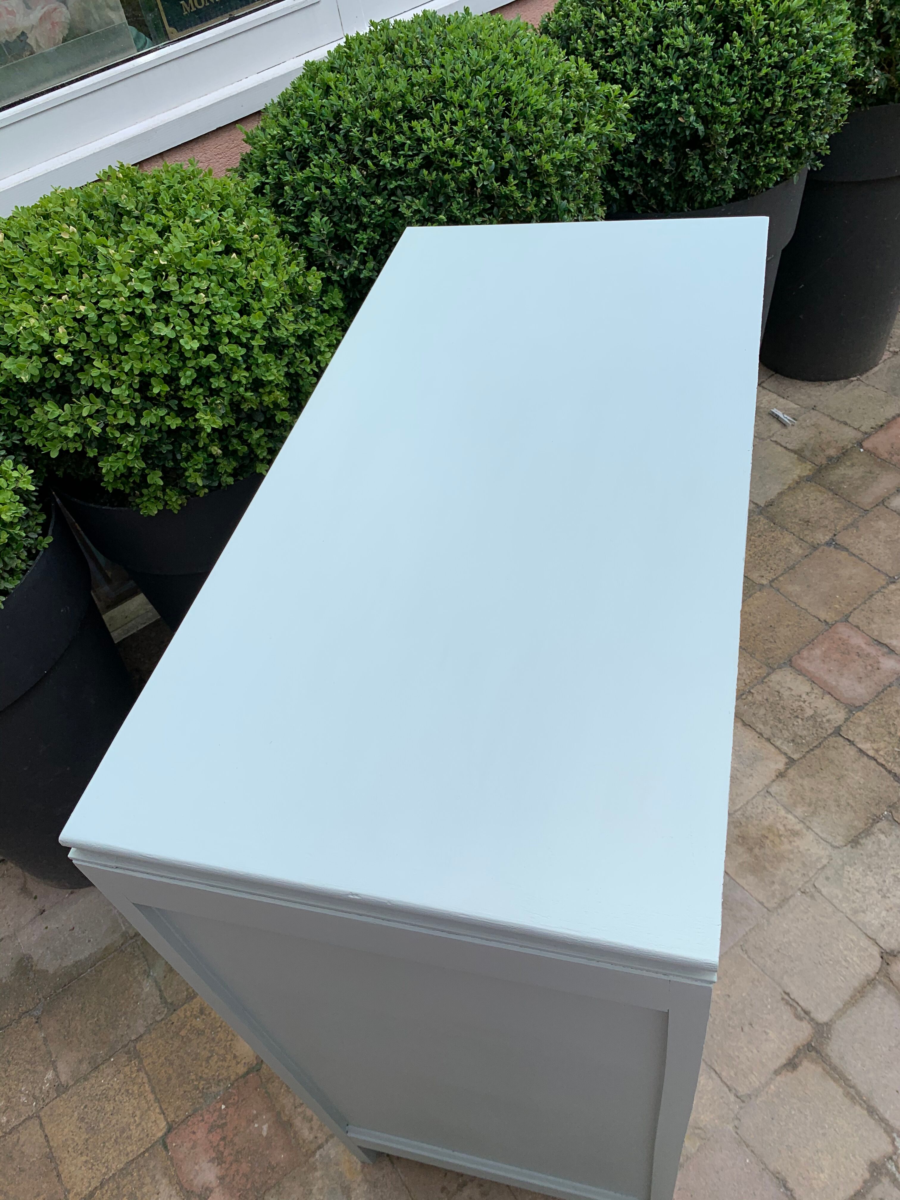 40's grey green art deco chest of drawers