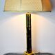 Faux bamboo brass lamp, Regency, France, 1970