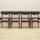 Set of four teak chairs, Danish design, 1960s, production: Denmark