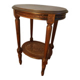 Oval pedestal table