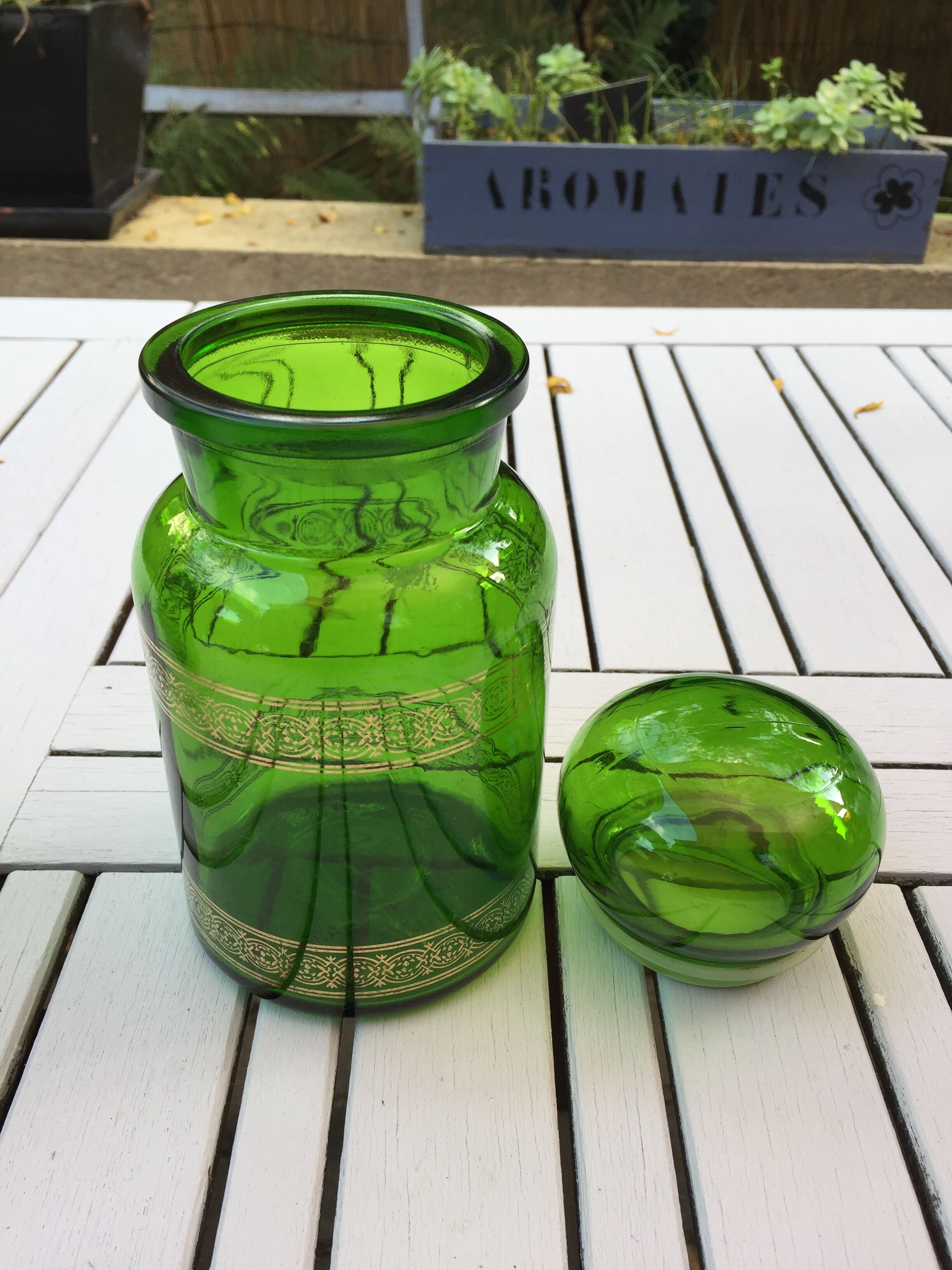 Bottle old pharmacy apothecary jar