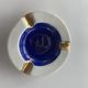 Porcelain ashtray of limoges goumot labesse white and blue vintage 1950
