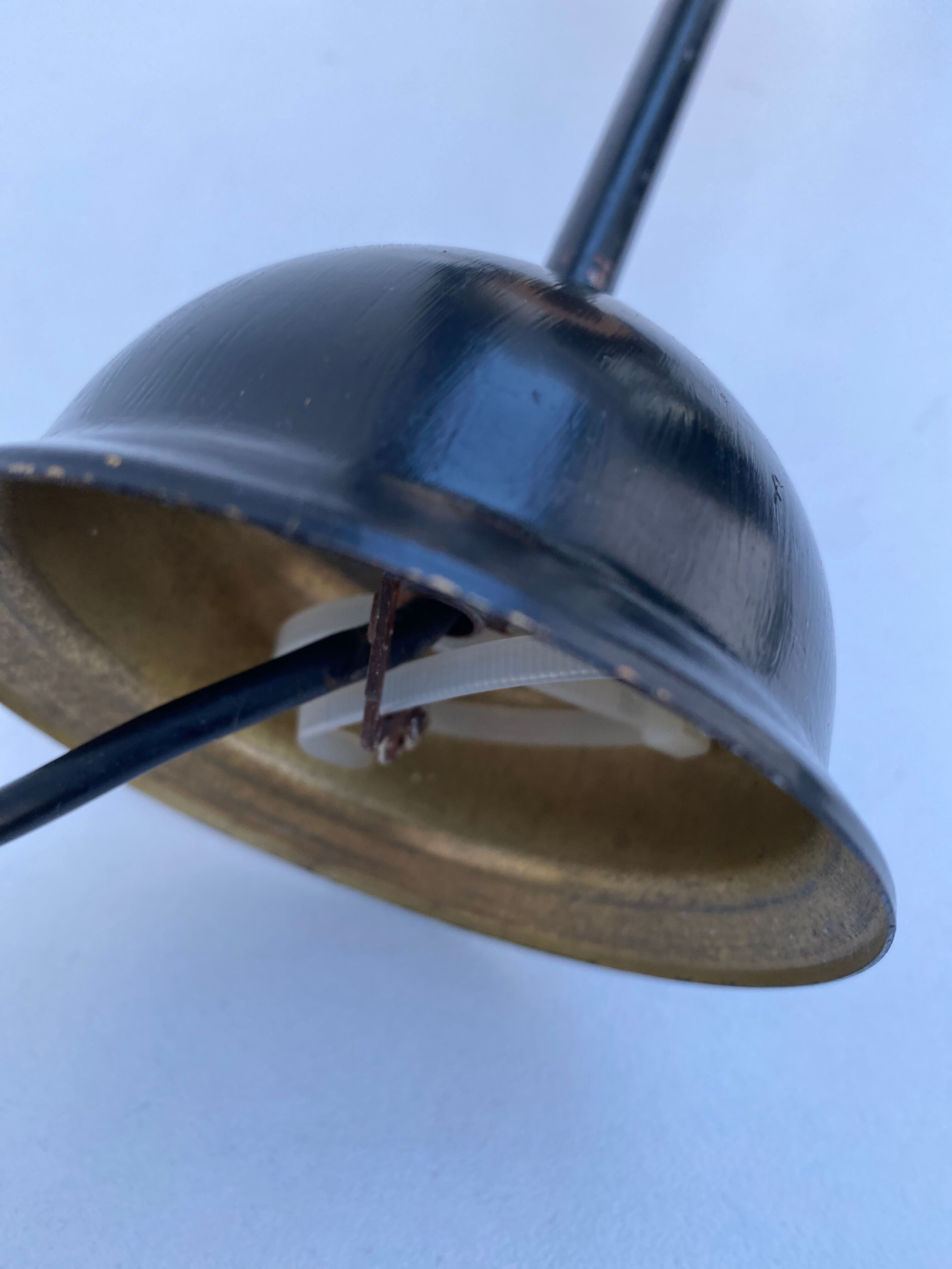 Vintage milk glass pastel color hanging lamp