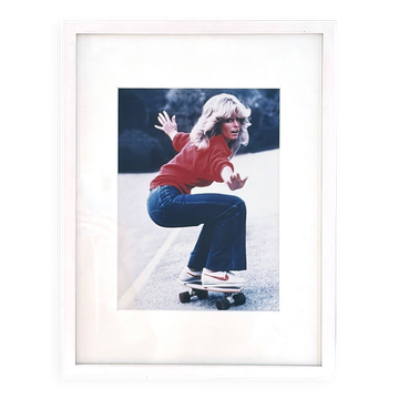 Photographie encadrée Farrah Fawcett en skateboard, 1976, tirage numér