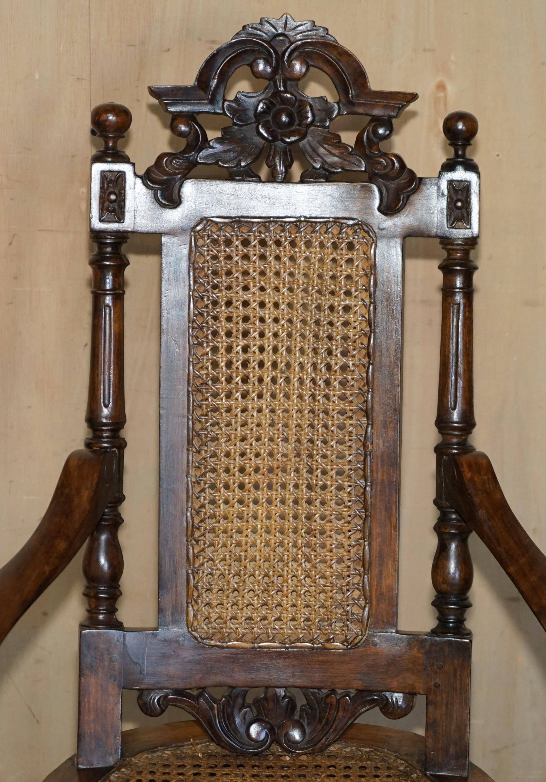 Antique Victorian swivel office armchair