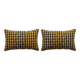Set of 2 vintage kilim cushion covers 41x61 cm