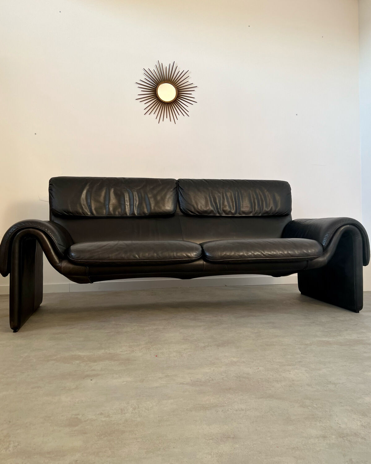 Sofa DESEDE DS-2011 2/3 seater vintage leather design of the 80s