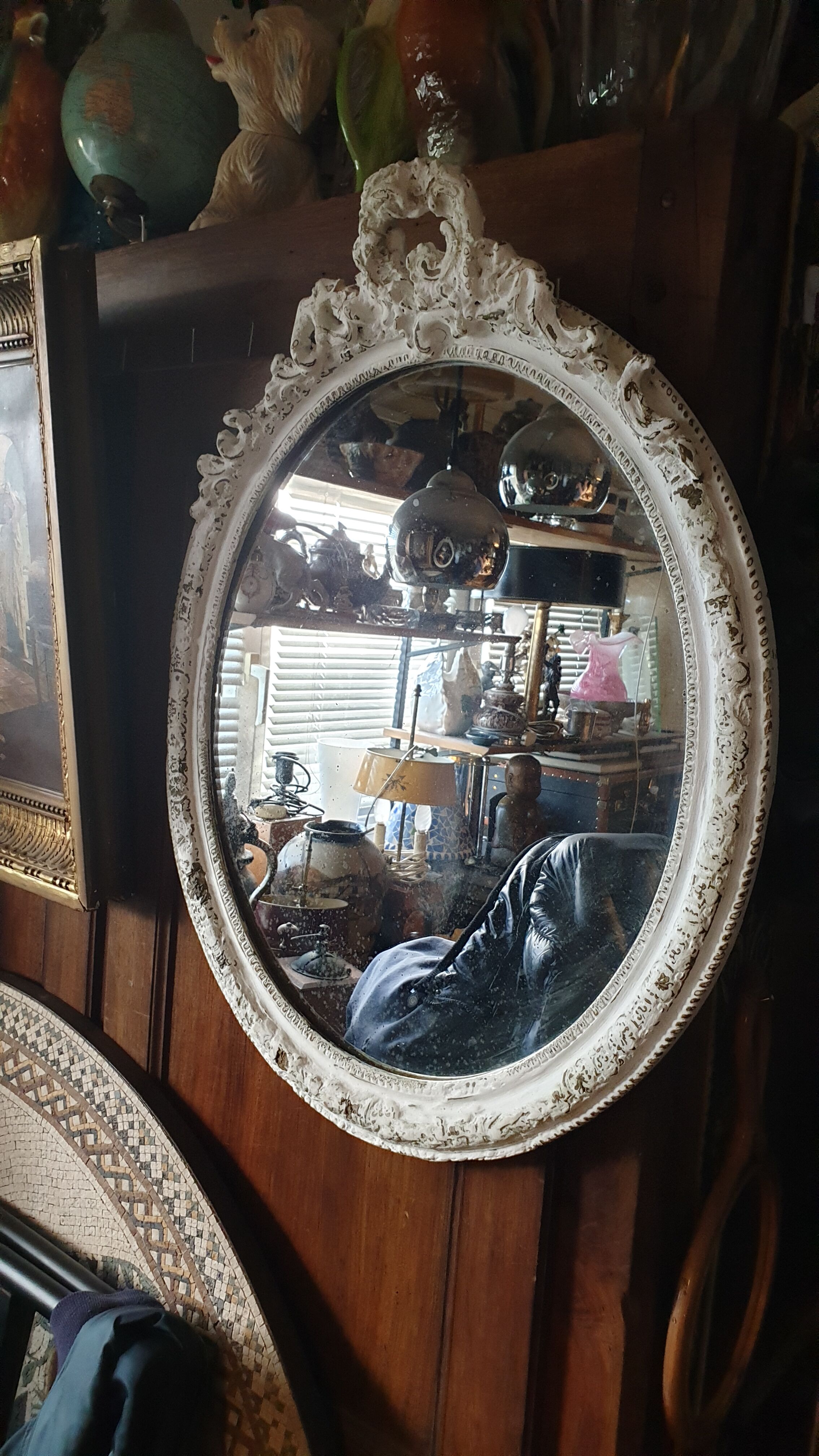 Miroir ovale Louis XVI 56x72cm